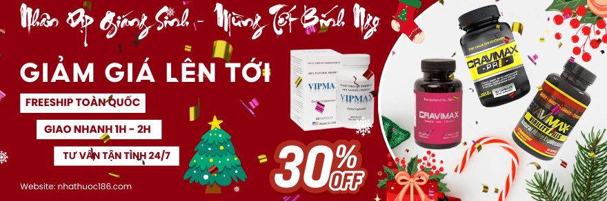 banner sale giáng sinh tết 2026nhathuoc186com