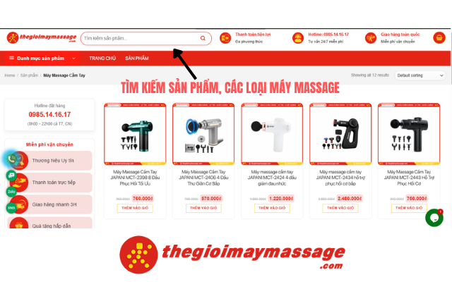 Hướng dẫn mua hàng, tìm kiếm thông tin sản phẩm