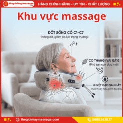 Khu vực massage chuyên biệt của gối mát xa chữ U JAPANI CVG-5816