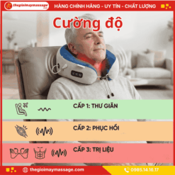 Cường độ rung tùy chỉnh của gối massage chữ U JAPANI CVG-5816