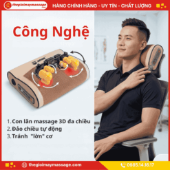 Công Nghệ Massage Của Gối Massage Cổ Vai Gáy, Mát Xa Lưng JAPANI CVG-6047
