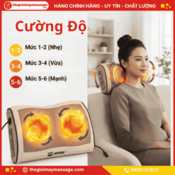 Cường Độ Của Gối Massage Cổ Vai Gáy, Mát Xa Lưng JAPANI CVG-6047