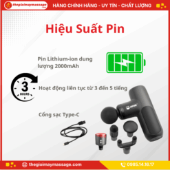 Hiệu Suất Pin Vượt Trội của Máy Massage Rung Cầm Tay JAPANI MCT-2382
