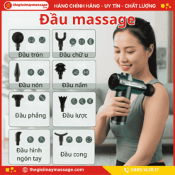 Đa Dạng Đầu Massage Của Máy Đấm Lưng Cầm Tay JAPANI MDL-5521