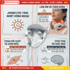 Nhiệt hồng ngoại của máy mát xa cổ vai gáy JAPANI CVG-1968