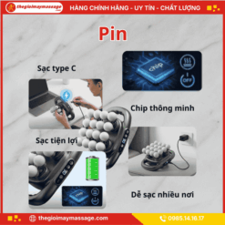Pin của máy massage cầm tay
