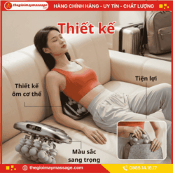 Thiết kế nhỏ gọn, nhẹ và tiện lợi máy mát xa đấm lưng cao cấp JAPANI MDL-5763