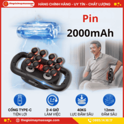Hiệu Suất Pin Của Máy Massage Đấm Lưng Cao Cấp JAPANI MDL-6026