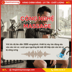 Công Nghệ Massage Rung Tần Số Cao và Biên Độ Tối Ưu của Súng Massage Cầm Tay