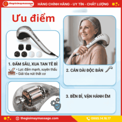 Ưu Điểm Nổi Bật của Máy massage đấm lưng cầm tay JAPANI MDL-5572