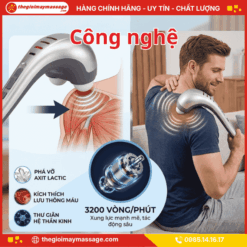 Công Nghệ Massage Đấm Của Máy massage đấm lưng cầm tay JAPANI MDL-5572