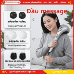 Đa Dạng Đầu Máy massage đấm lưng cầm tay JAPANI MDL-5572
