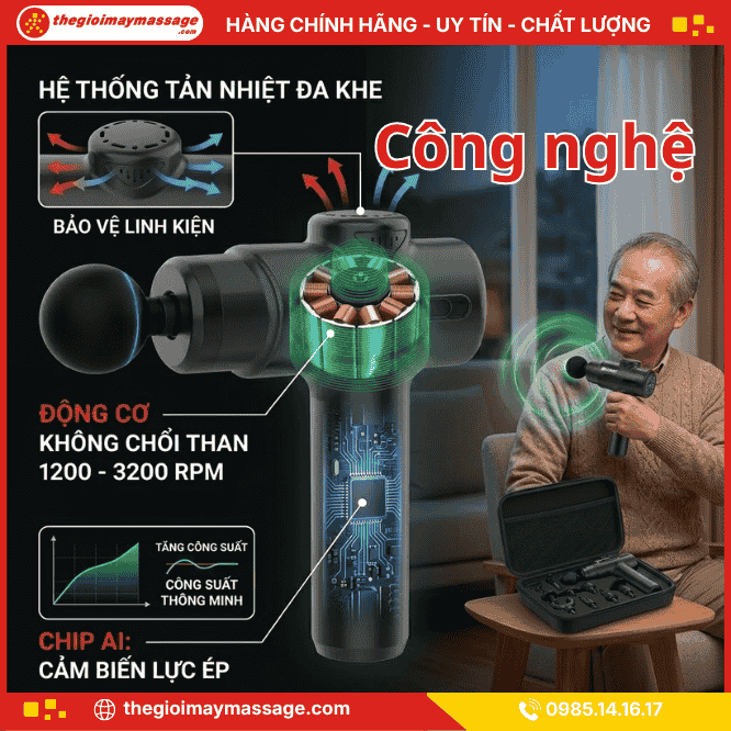 Công nghệ massage có trong máy đấm lưng cầm tay JAPANI MDL-5650