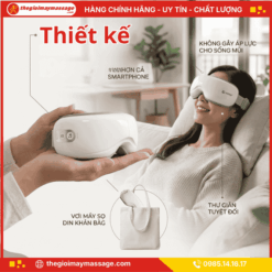 Thiết kế nhỏ gọn, nhẹ và tiện lợi Máy Massage mắt JAPANI MSM-1961