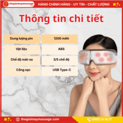 Thông tin chi tiết Máy massage mắt JAPANI MSM-3484
