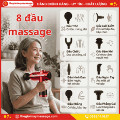 Đa Dạng Đầu Massage Của Máy Massage Cầm Tay JAPANI MCT-4715
