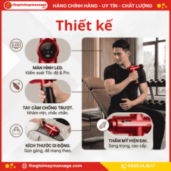 Thiết Kế Tiện Lợi Của Súng Massage Cầm Tay JAPANI MCT-4715