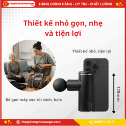 Thiết kế nhỏ gọn, nhẹ và tiện lợi của Súng Massage Cầm Tay JAPANI MCT-2986
