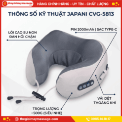 Thông Tin Chi Tiết Máy Massage Cổ Vai Gáy JAPANI CVG-5813