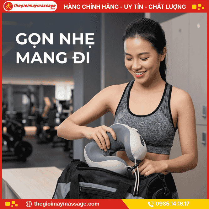 Thiết Kế Nhỏ Gọn, Tiện Lợi Của Máy Massage Cổ Vai Gáy JAPANI CVG-5813