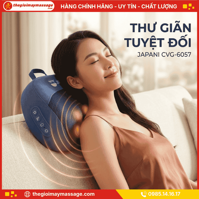Ưu Điểm Của Gối Mát Xa Cổ Vai Gáy Và Lưng JAPANI CVG-6057