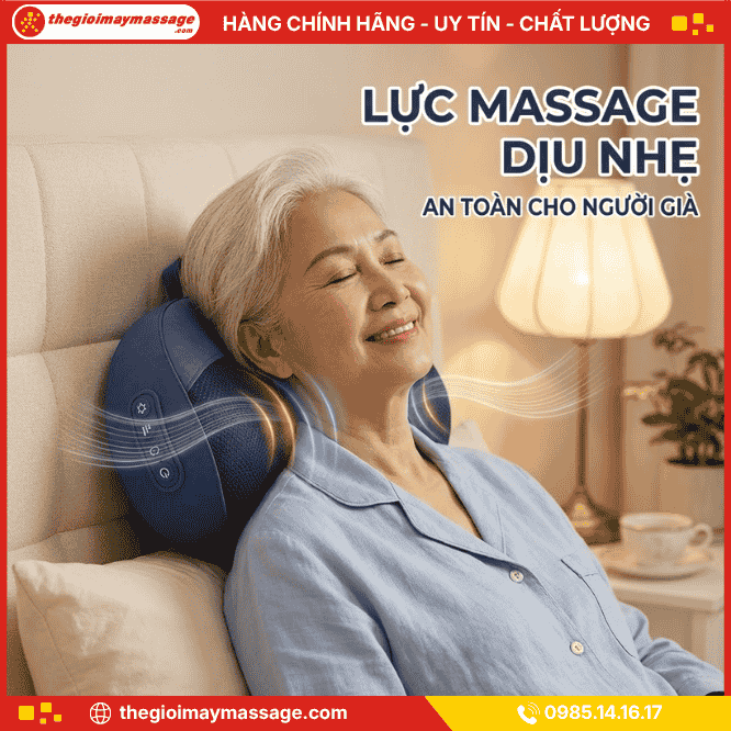 Cường Độ Hoạt Động Của Gối Massage Cổ Vai Gáy Và Lưng JAPANI CVG-6057