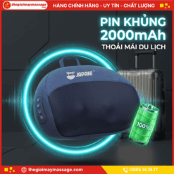 Hiệu Suất Pin Vượt Trội Của Gối Massage Cổ Vai Gáy Và Lưng JAPANI CVG-6057