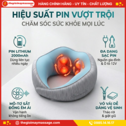 Hiệu Suất Pin Bền Bỉ Của Máy Massage Cổ Vai Gáy JAPANI CVG-4320