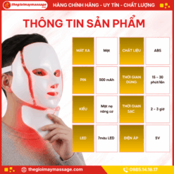 Thông tin sản phẩm mặt nạ led nâng cơ đẹp da JAPANI MSM-2568