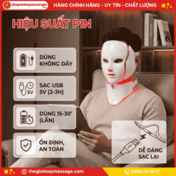 Pin của mặt nạ led nâng cơ đẹp da JAPANI MSM-2568