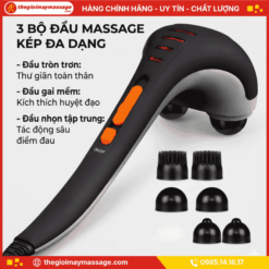 3 bộ đầu massage kép của máy đấm lưng cầm tay JAPANI MDL-5319