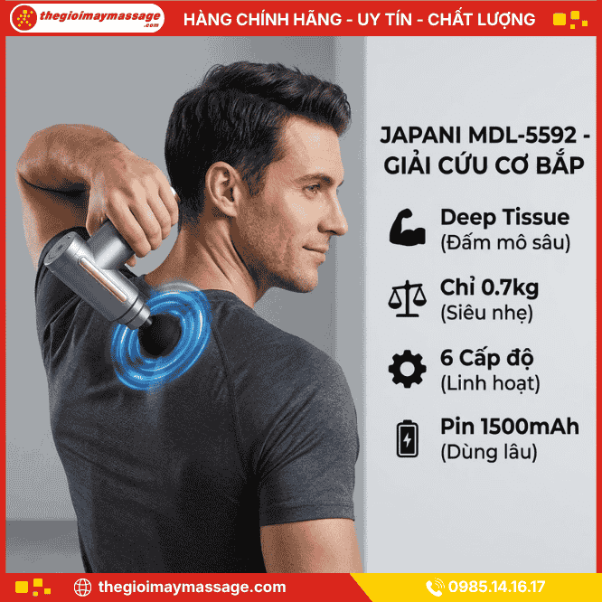 Ưu Điểm Nổi Bật Của Máy Đấm Lưng Cầm Tay JAPANI MDL-5592