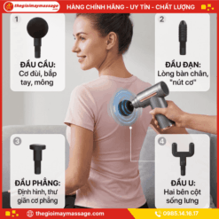 4 Đầu Massage Của Máy Đấm Lưng Cầm Tay JAPANI MDL-5592
