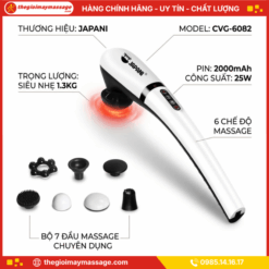 Thông Tin Chi Tiết Của Máy Đấm Lưng, Cổ, Vai Gáy Cầm Tay JAPANI CVG-6082
