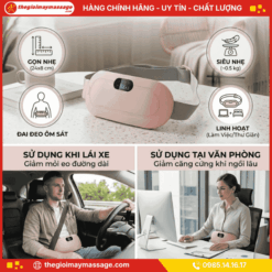 Thiết kế nhỏ gọn, nhẹ và tiện lợi của máy massage bụng JAPANI MSB-6013