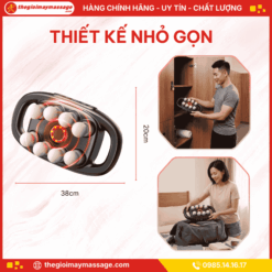 Thiết kế nhỏ gọn, nhẹ và tiện lợi của máy massage cầm tay đa năng JAPANI MDN-3788