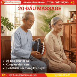 Hệ Thống 20 Đầu Massage của Máy Mát Xa Cầm Tay Đa Năng JAPANI MDN-4432