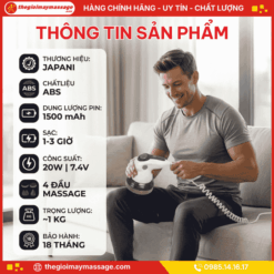 Thông tin sản phẩm máy massage cầm tay điện JAPANI MCT-2524