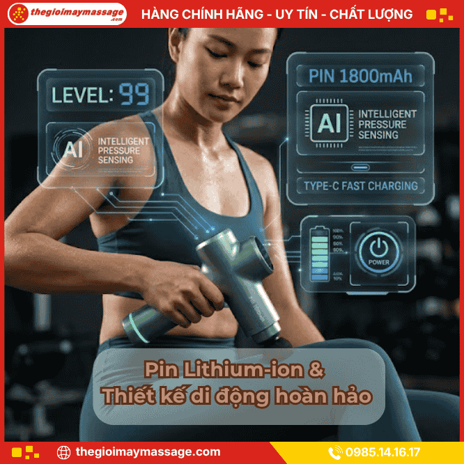 Pin Lithium-ion & Thiết kế di động hoàn hảo