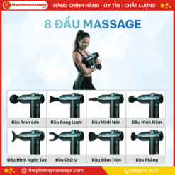 8 đầu massage chuyên sâu của máy massage cầm tay JAPANI MCT-2398