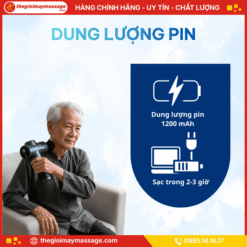 Dung lượng pin của máy massage cầm tay JAPANI MCT-2398