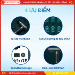 Ưu điểm đặc biệt của súng massage cầm tay JAPANI MCT-2508