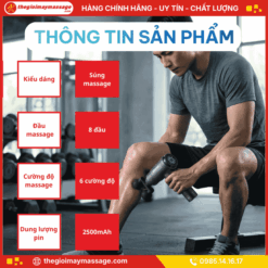 Thông tin chi tiết máy mát xa cầm tay JAPANI MCT-2508