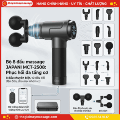 8 đầu massage chuyên biệt hỗ trợ trị liệu toàn thân từ JAPANI MCT-2508