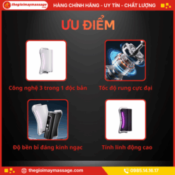 Ưu điểm vượt trội của máy mát xa cầm tay JAPANI MCT-2516