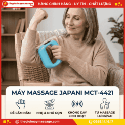 Thiết kế nhỏ gọn, nhẹ và tiện lợi của máy massage cầm tay JAPANI MCT-4421