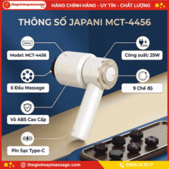 Thông tin chi tiết máy mát xa cầm tay JAPANI MCT-4456 mini