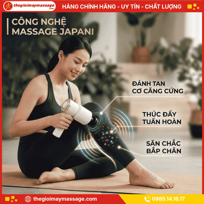 Công nghệ massage của máy xoa bóp cầm tay JAPANI MCT-4456 Mini