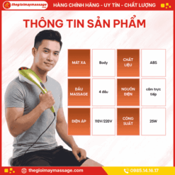 Thông tin sản phẩm máy massage cầm tay JAPANI MCT-4519