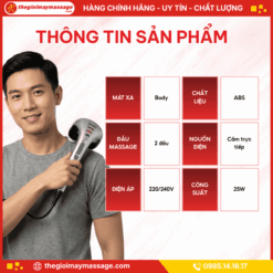 Thông tin sản phẩm máy massage cầm tay JAPANI MCT-4729